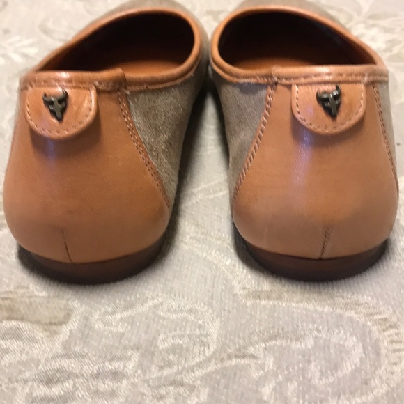 Trask Piper Gold Metallic leather ballet flat - Picture 4 of 7